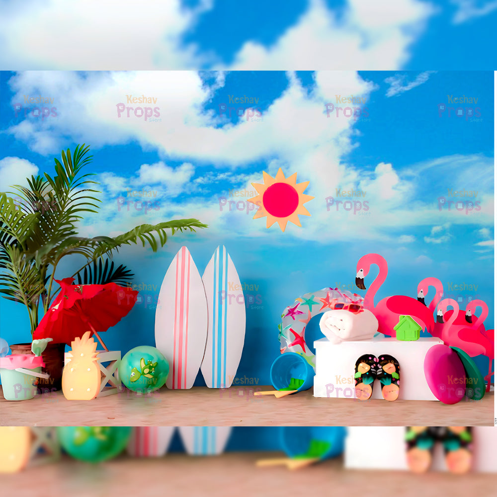 Beach Theme Backdrop (1219)