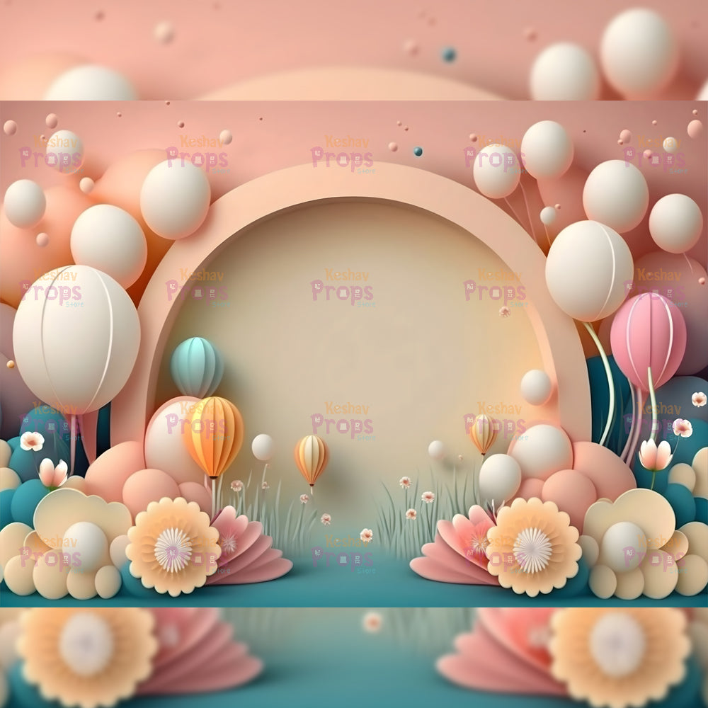 Balloon Theme Backdrop (1300)