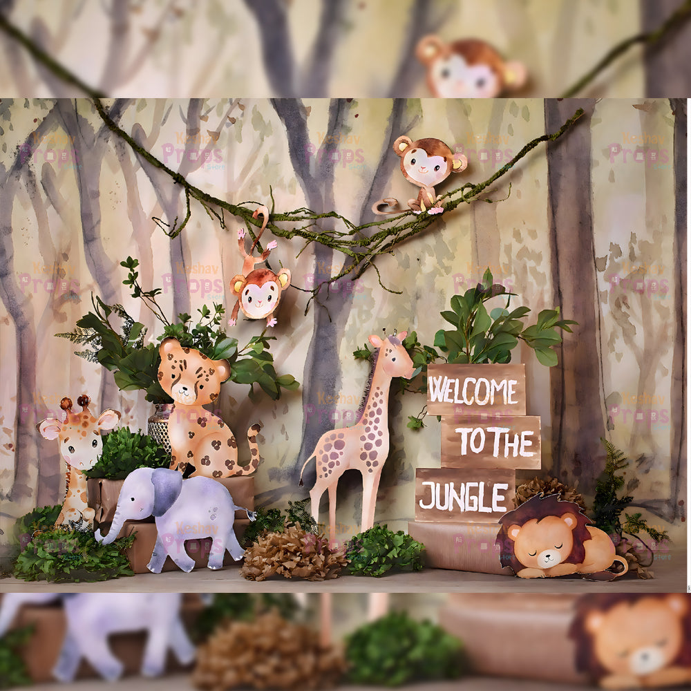Jungle Theme Backdrop (1341)