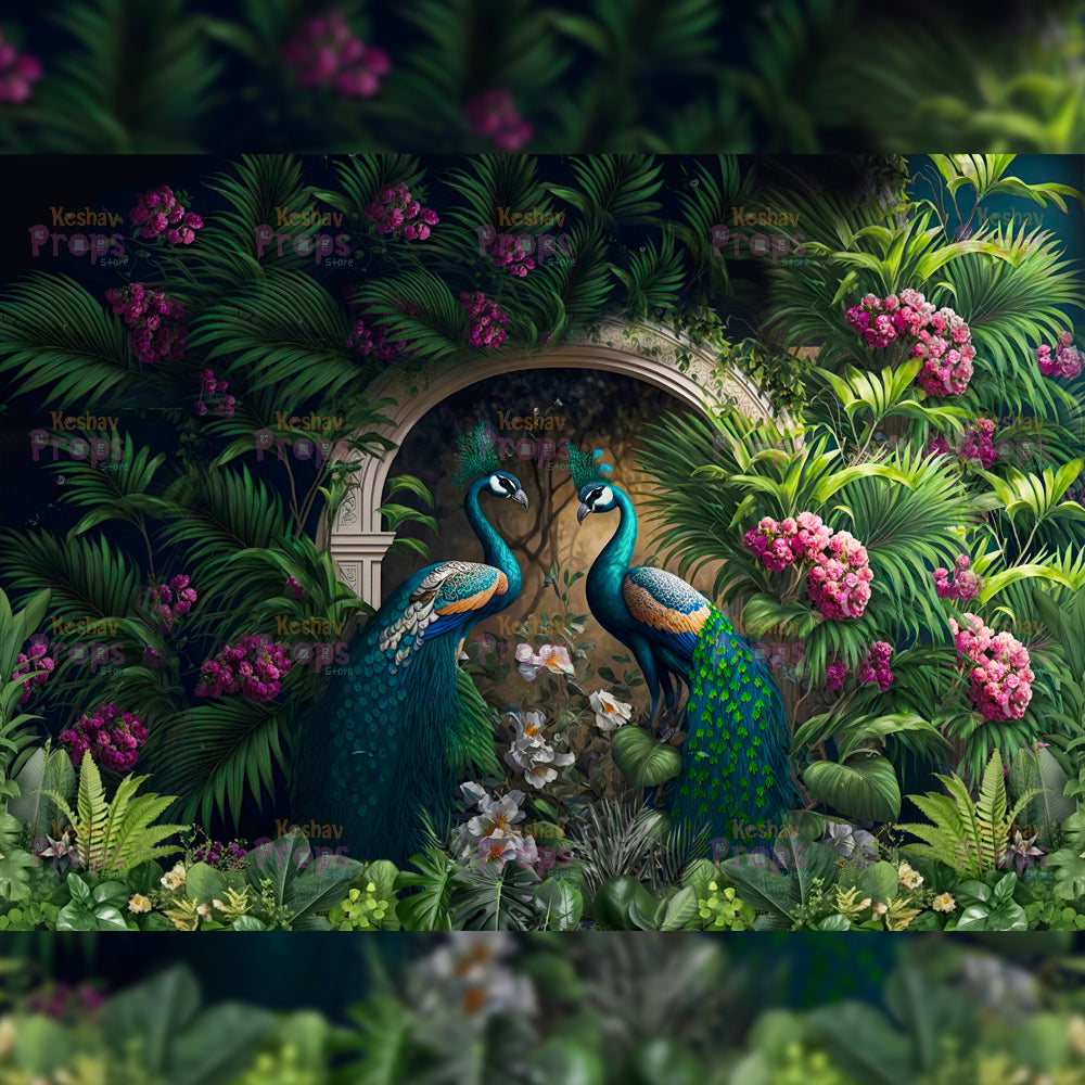 Peacock Theme Backdrop (1343)