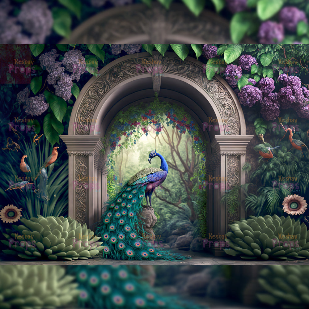 Peacock Theme Backdrop (1405)