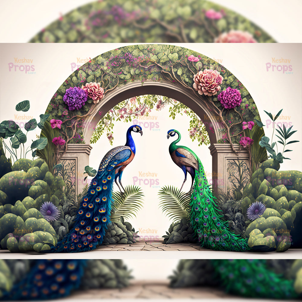 Peacock Theme Backdrop (1409)