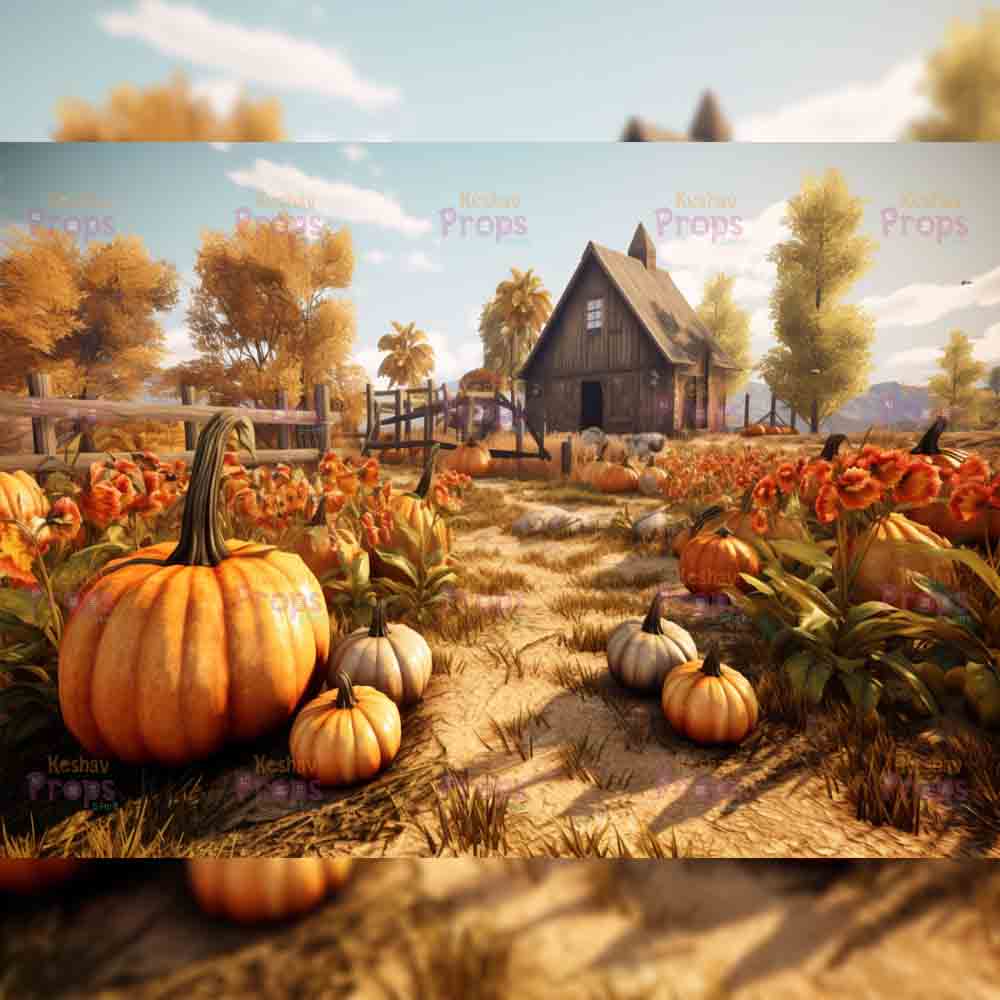 Pumpkin Theme Backdrop (1413)