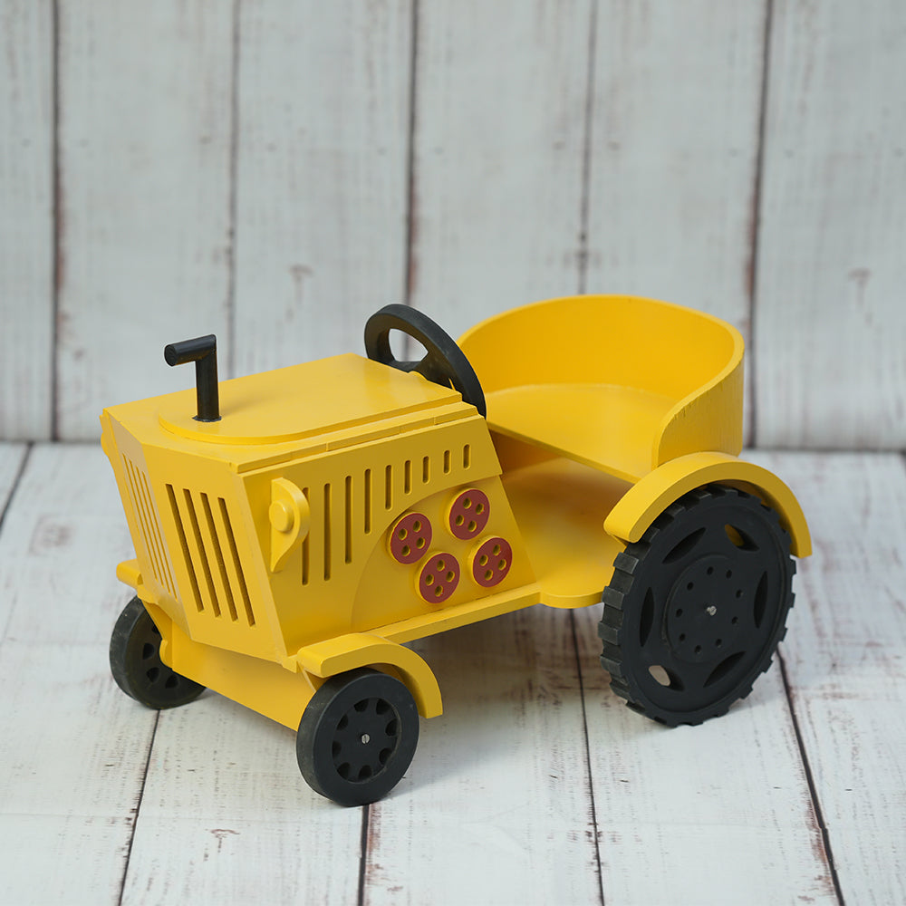 Tractor Baby Photoshoot Prop - Yellow