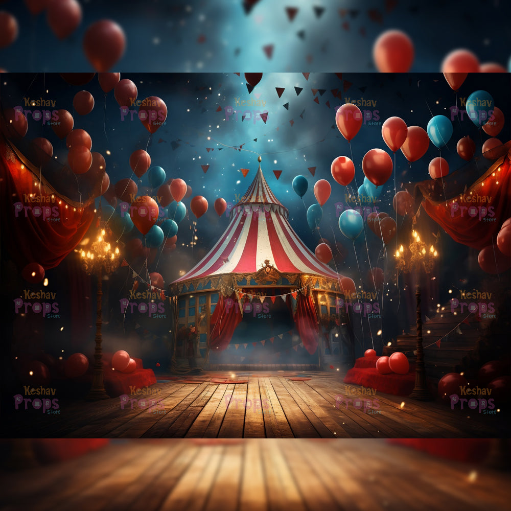 Circus Theme Backdrop (1497)