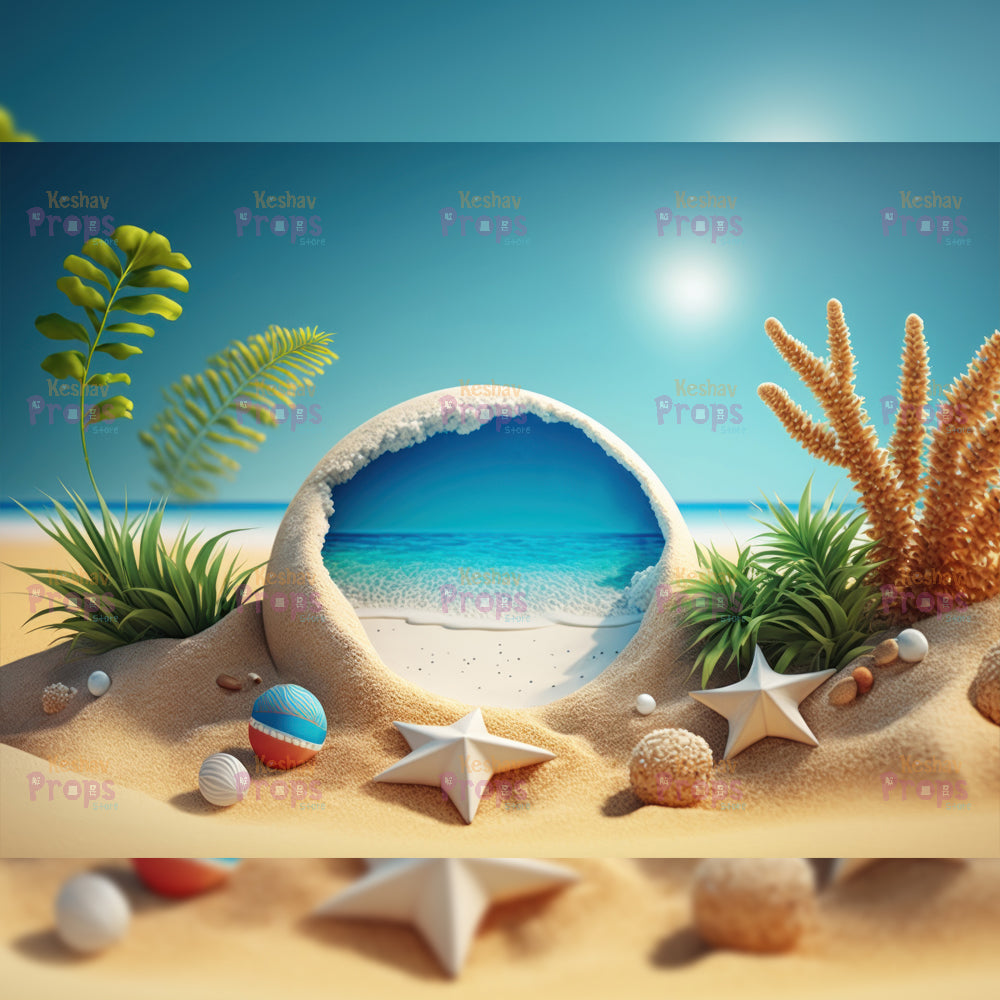 Beach Theme Backdrop (1941)