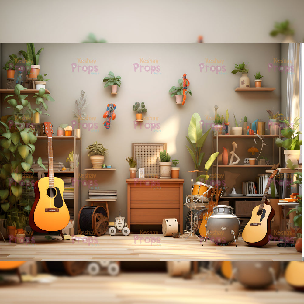 Music Theme Backdrop (2090)