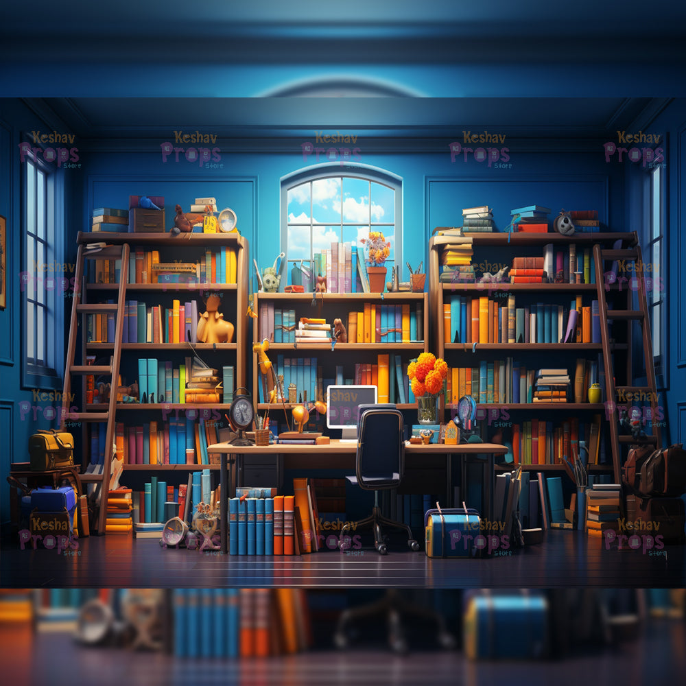 Library Theme Backdrop (2092)