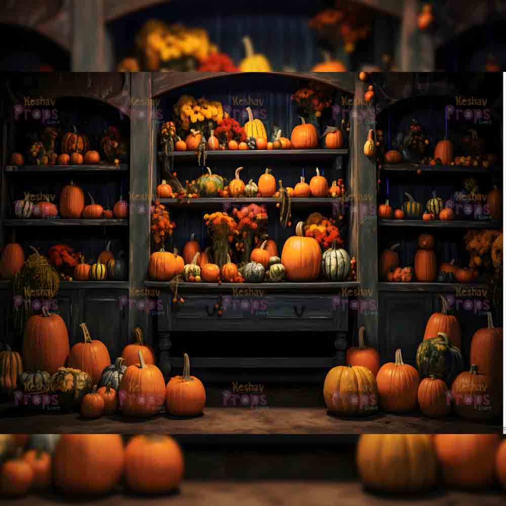 Pumpkin Theme Backdrop (2182)