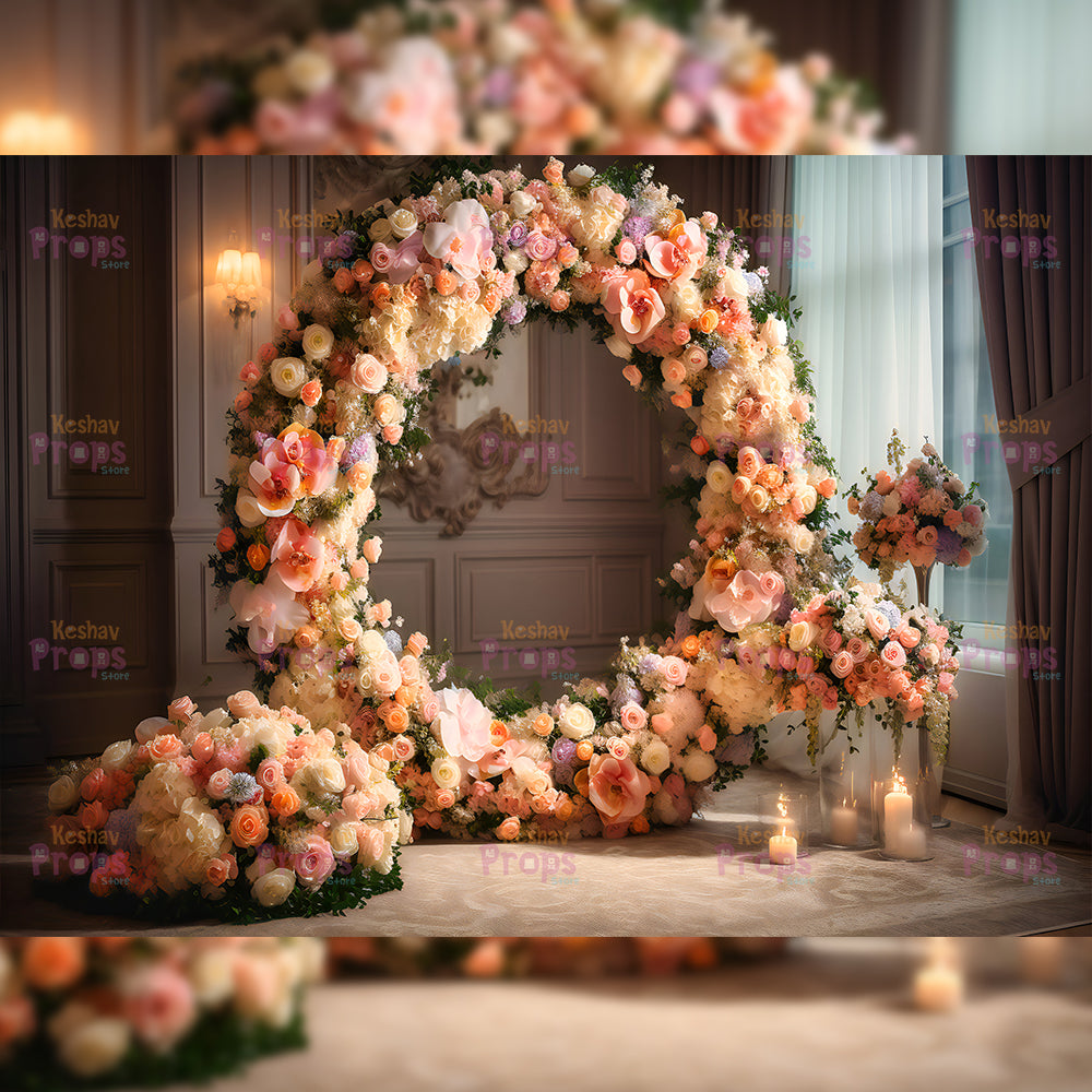 Flower Theme Backdrop (2281)