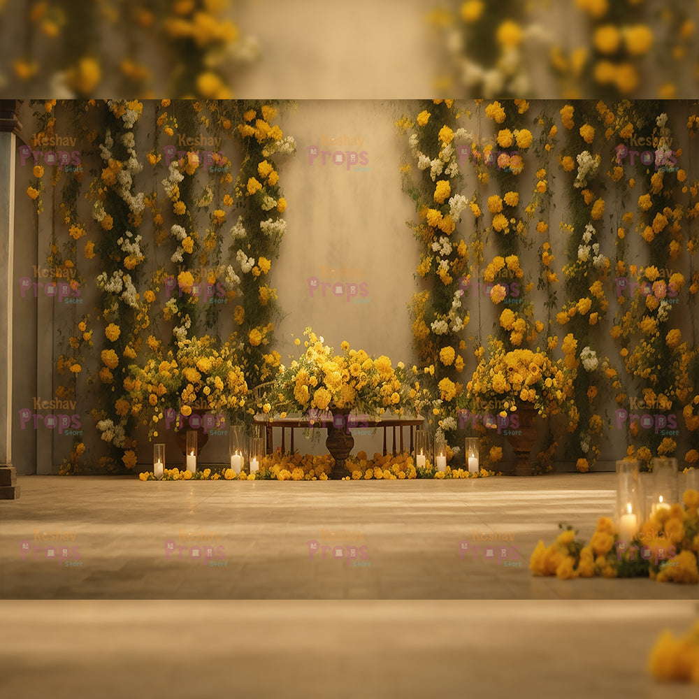 Flower Theme Backdrop (2285)