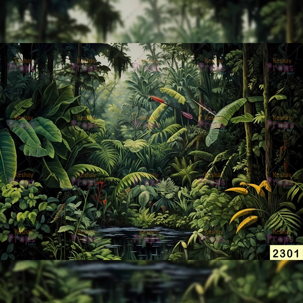 Jungle Theme Backdrop (2301)