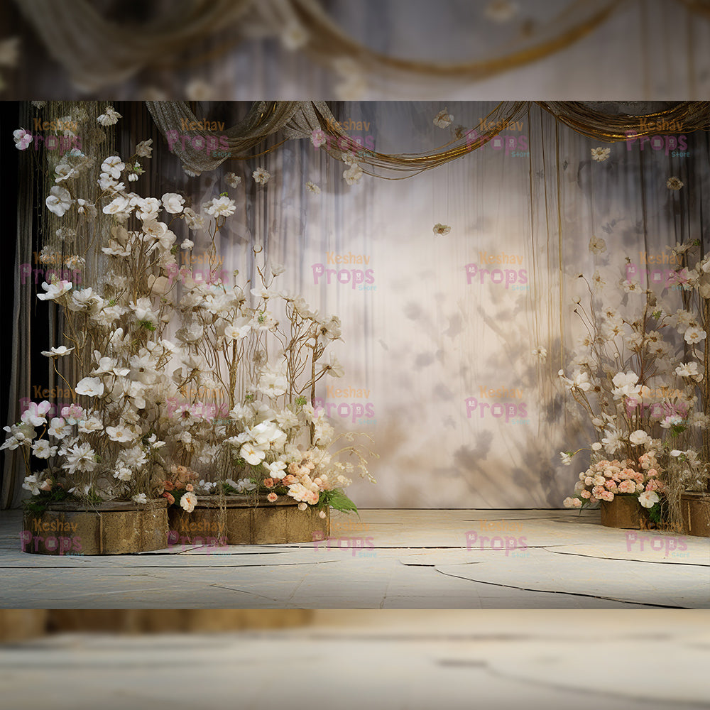 Flower Theme Backdrop (2462)