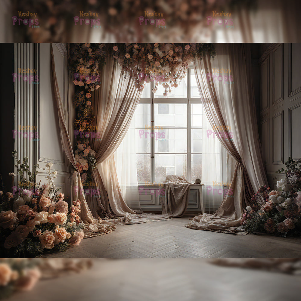 Flower Theme Backdrop (2464)