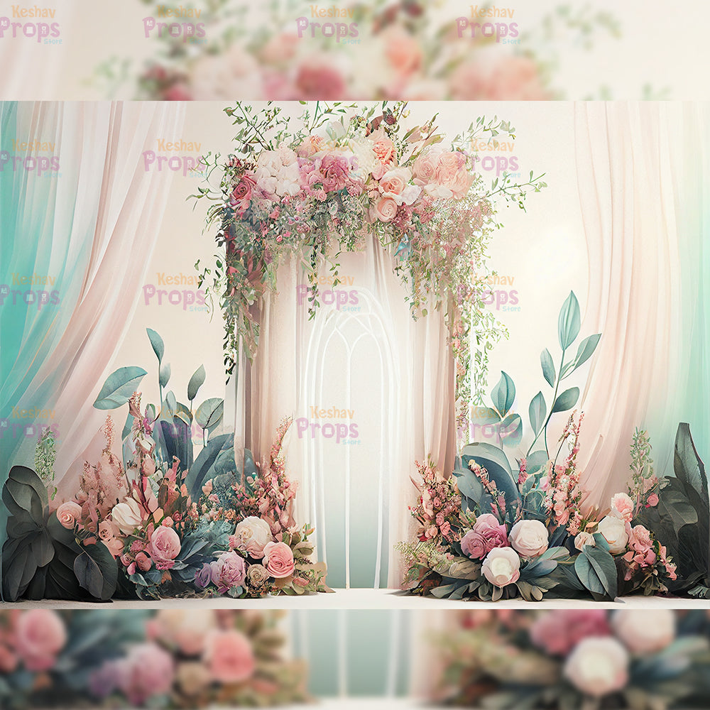 Flower Theme Backdrop (2476)
