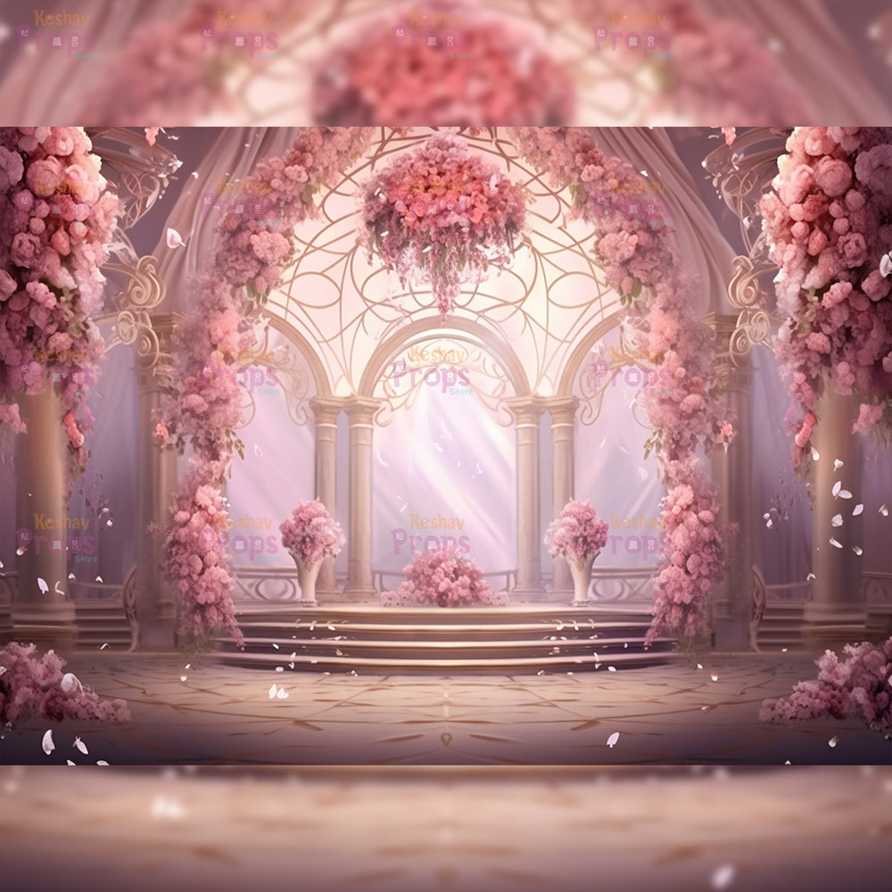 Flower Theme Backdrop (2487)