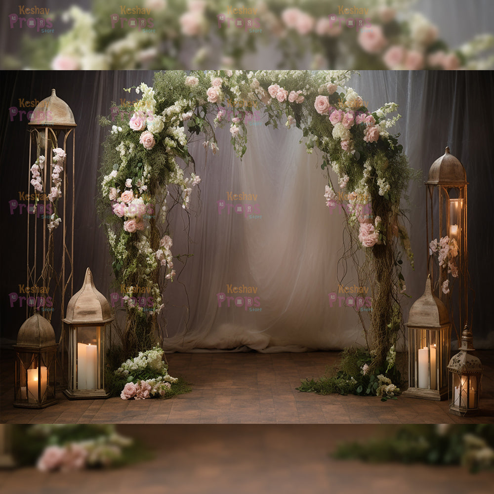 Flower Theme Backdrop (2499)
