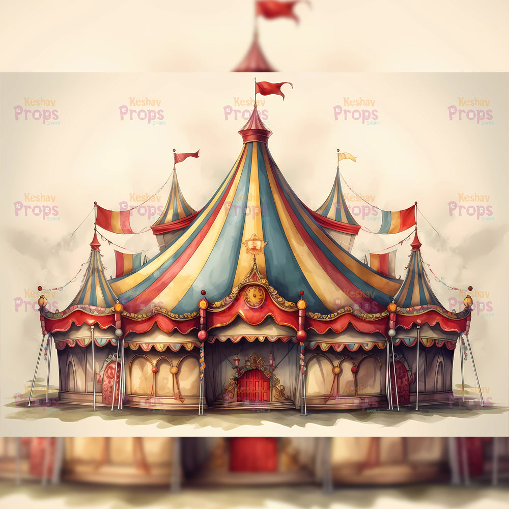 Circus Theme Backdrop (2812)