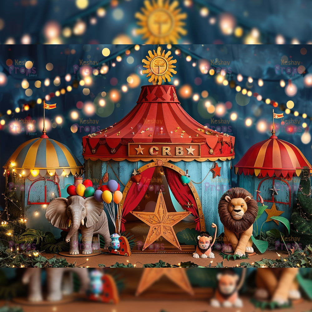 Circus Theme Backdrop (3356)