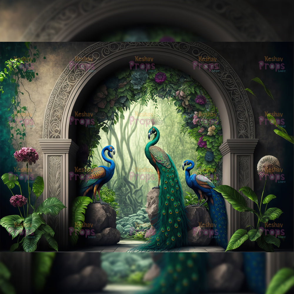 Peacock Theme Backdrop (3401)