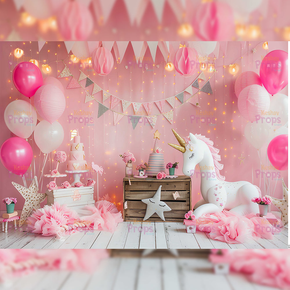 Unicorn Theme Backdrop (3410)