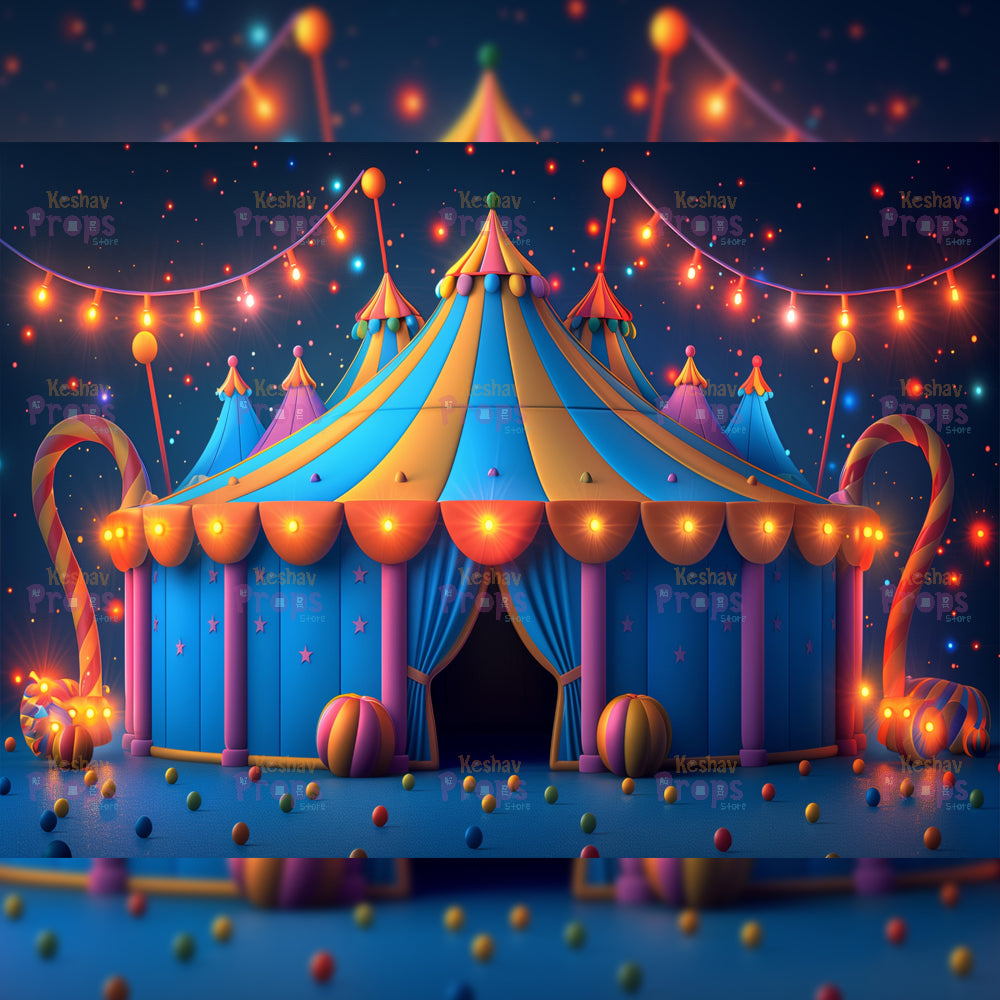 Circus Theme Backdrop (3419)