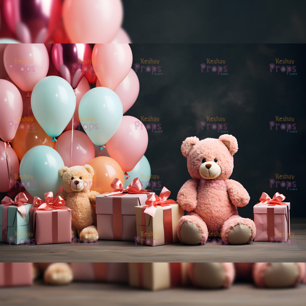 Teddy Bear Theme Backdrop (3427)