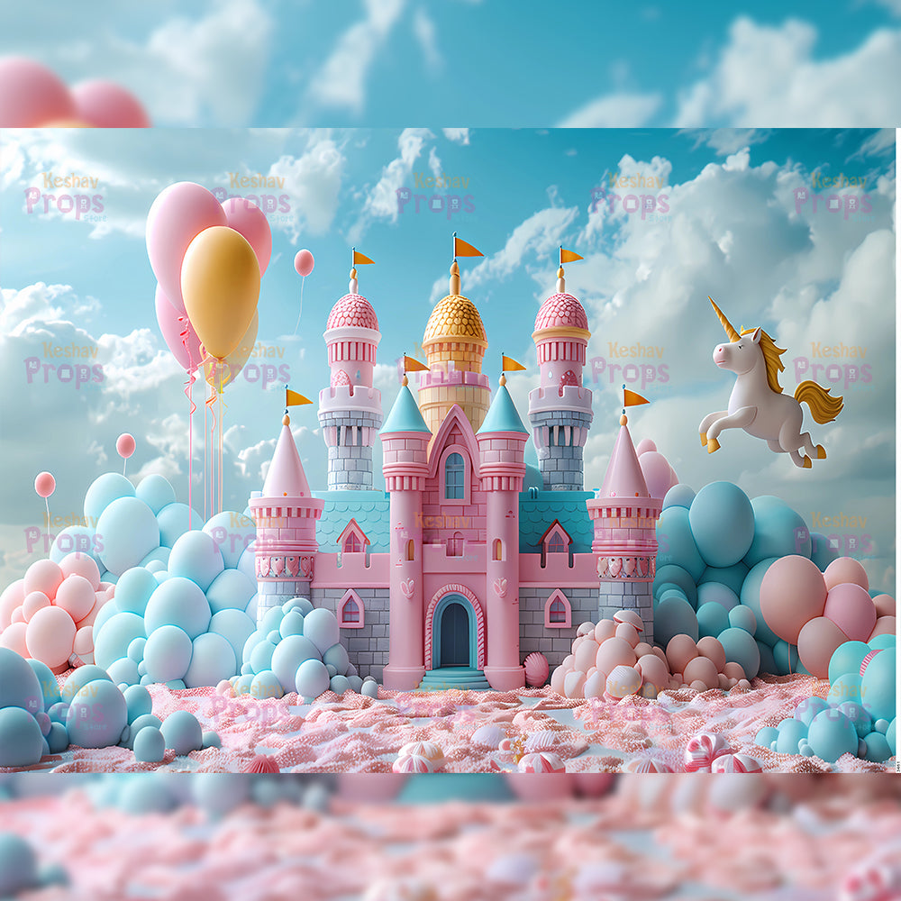 Unicorn Theme Backdrop (3461)