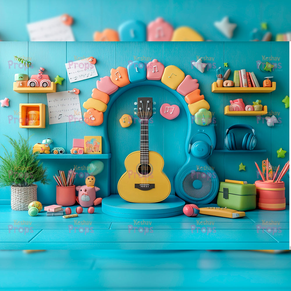 Music Theme Backdrop (3544)