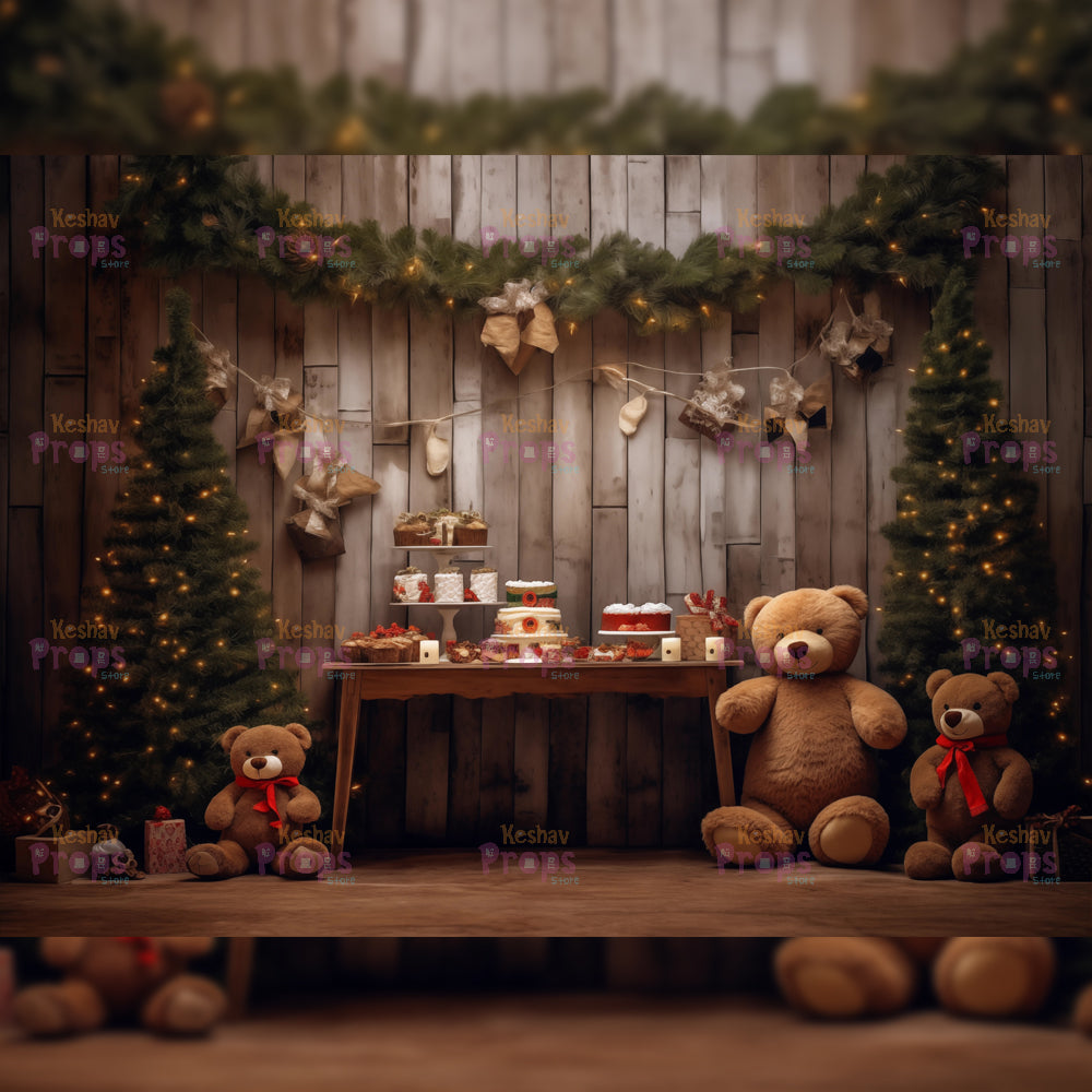 Teddy Bear Theme Backdrop (3658)