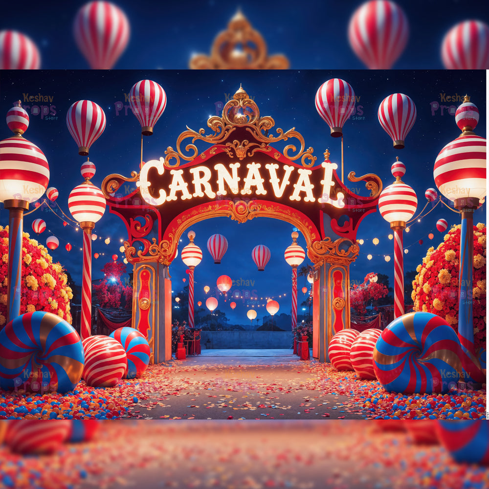 Circus Theme Backdrop (3727)