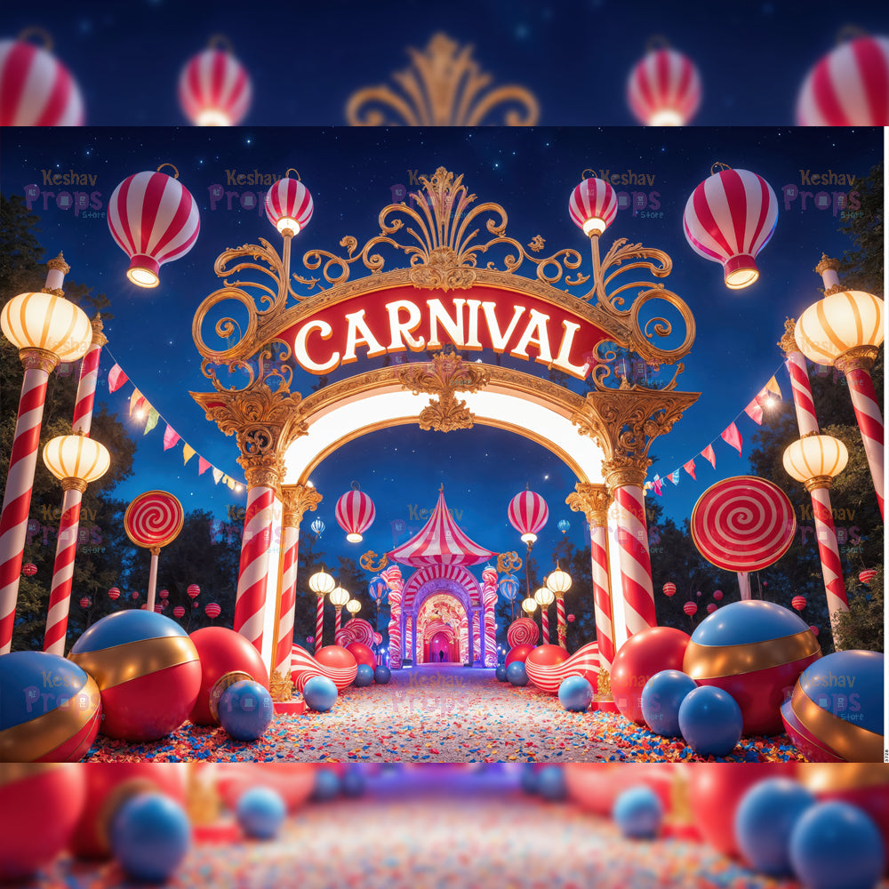 Circus Theme Backdrop (3728)