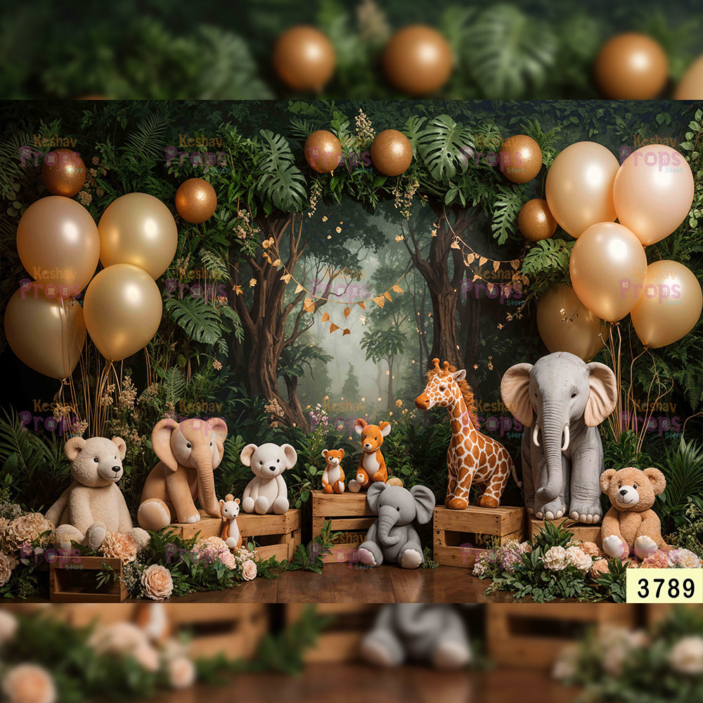 Jungle Theme Backdrop (3789)