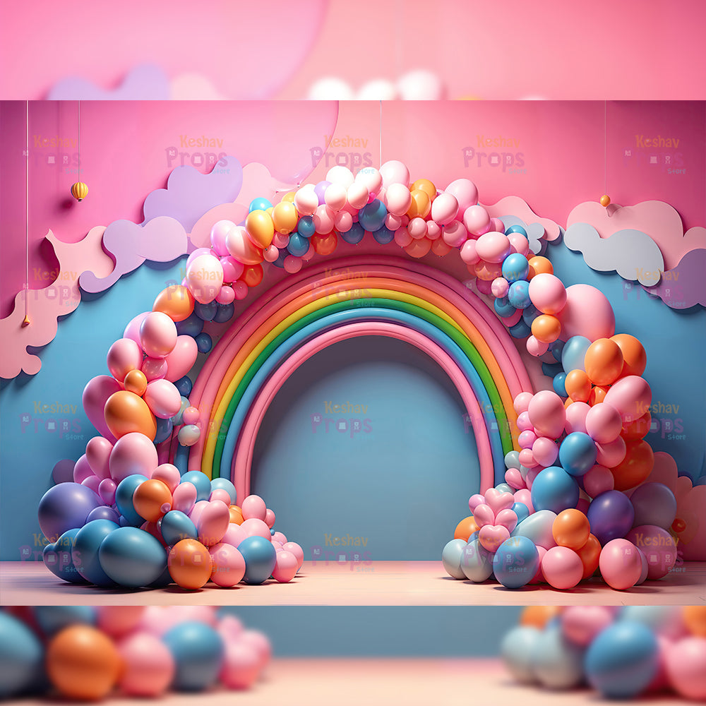 Balloon Theme Backdrop (3790)