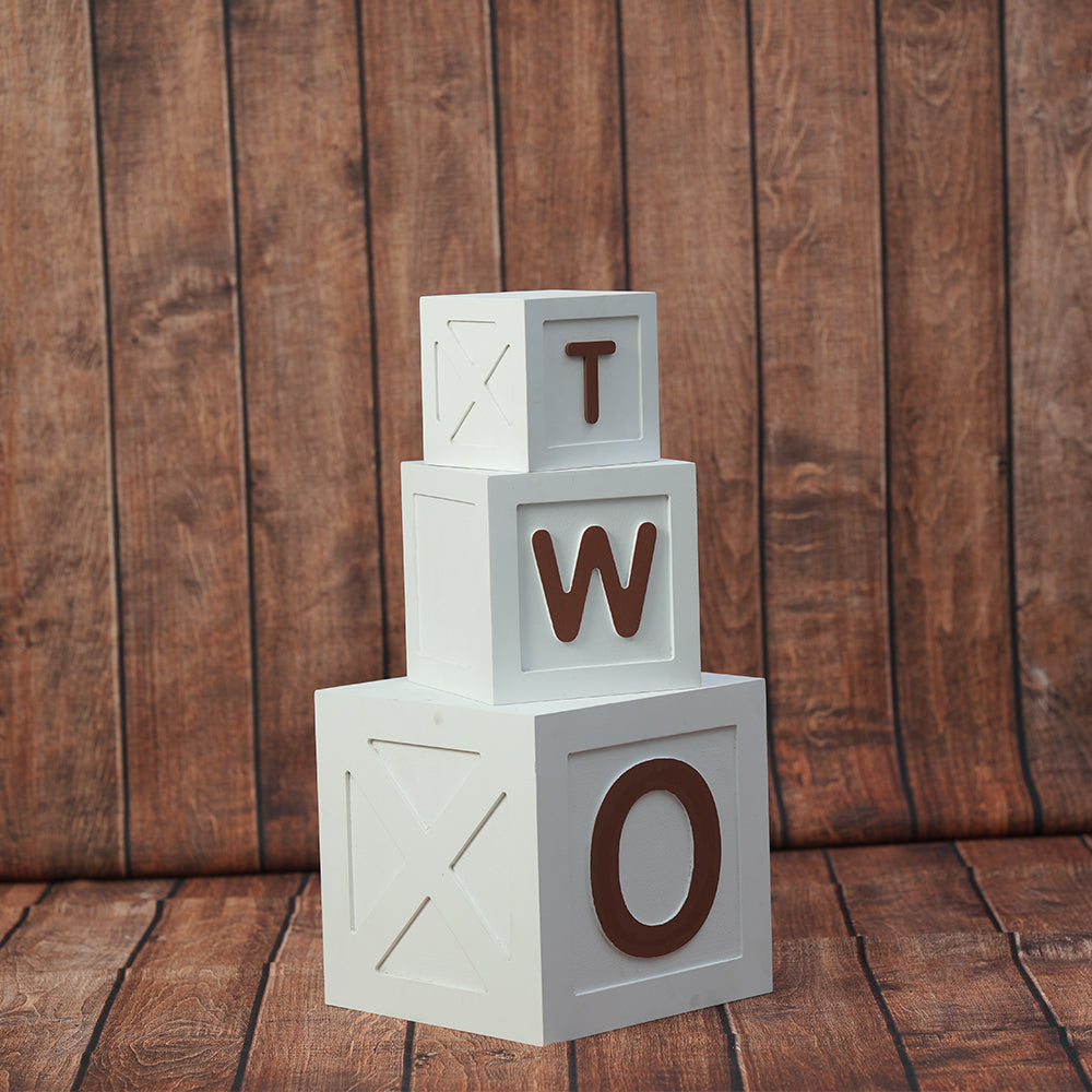 One And Two Apple Boxes| Big Size | White