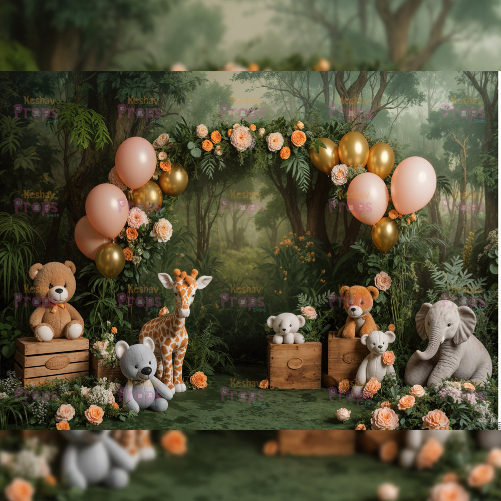 Jungle Theme Backdrop (3801)