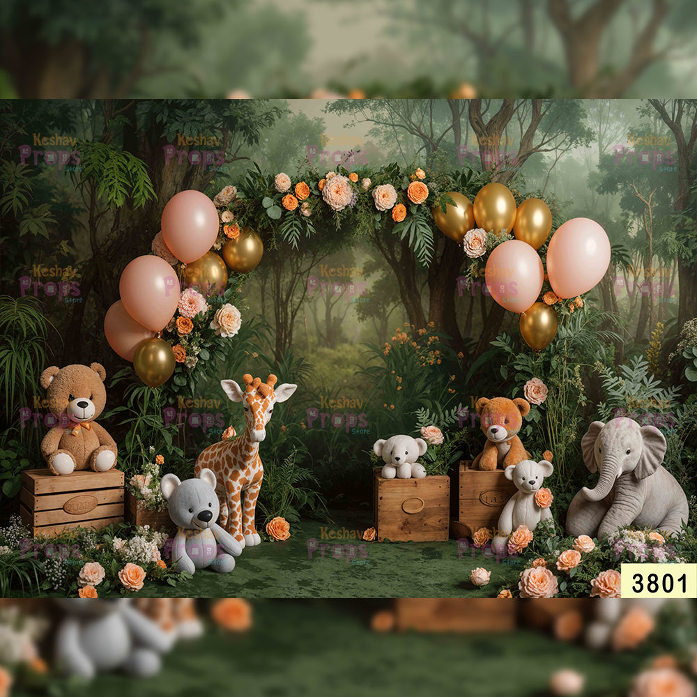 Jungle Theme Backdrop (3801)