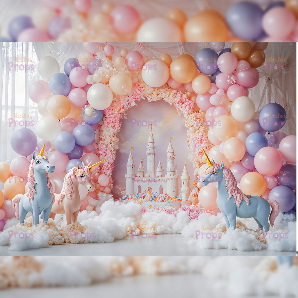 Unicorn Theme Backdrop (3803)