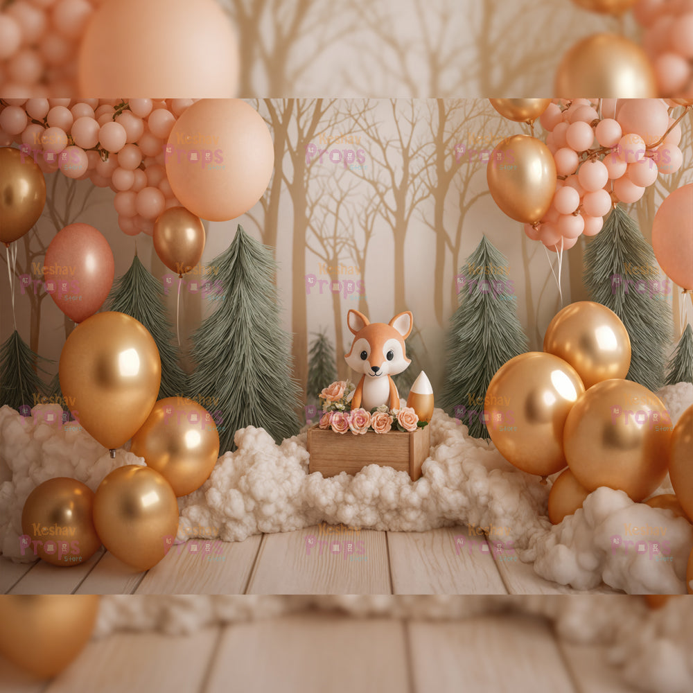 Balloon Theme Backdrop (3884)