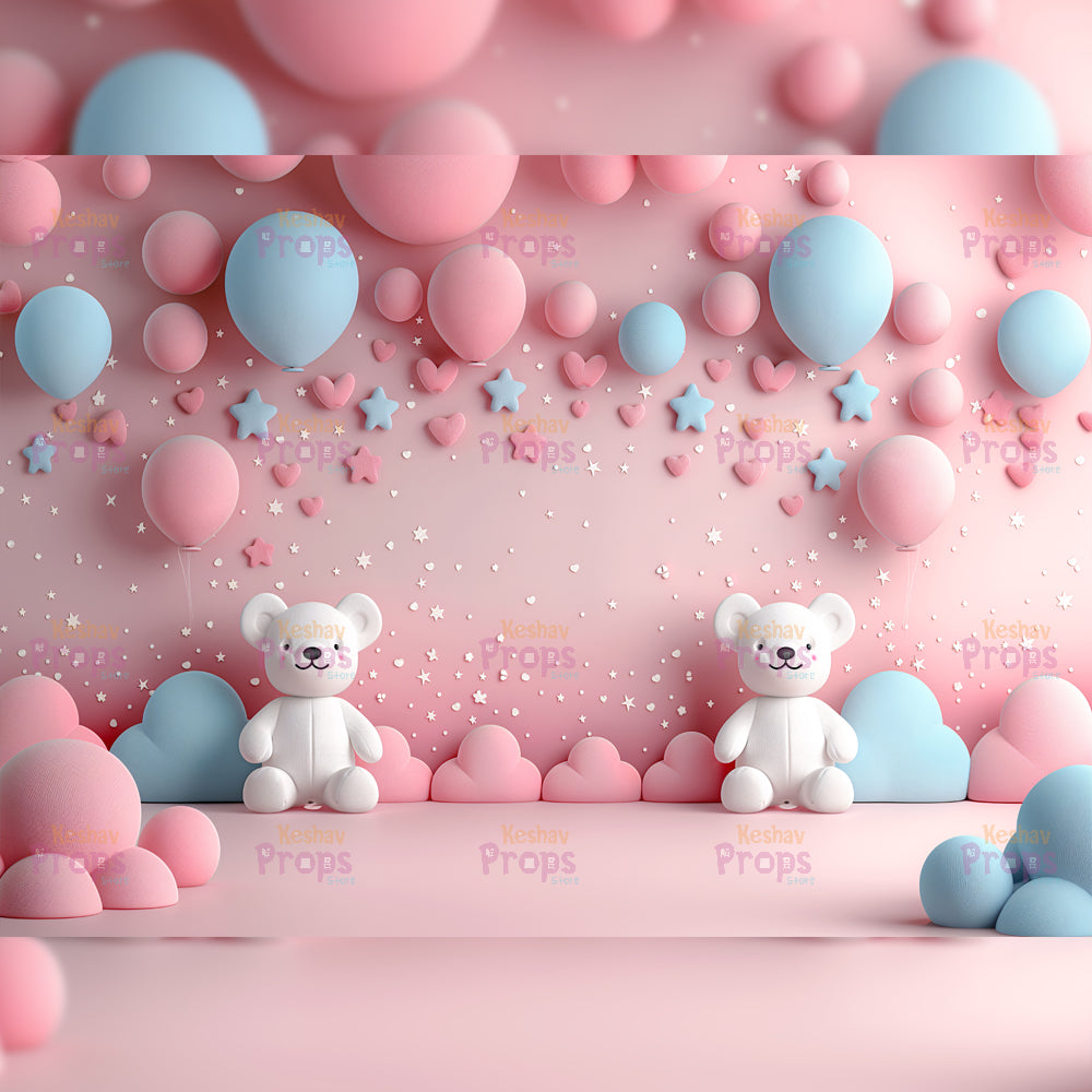 Balloon Theme Backdrop (4274)