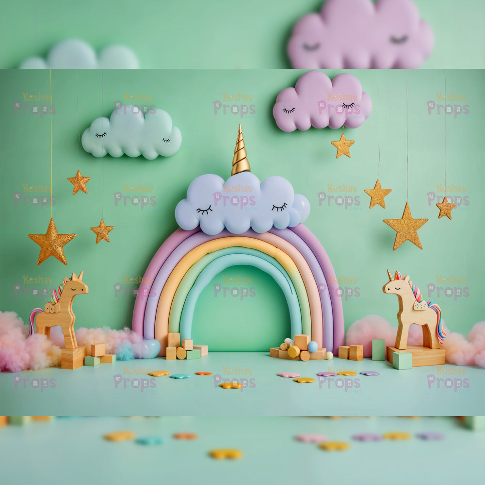 Rainbow Theme Backdrop (4295)