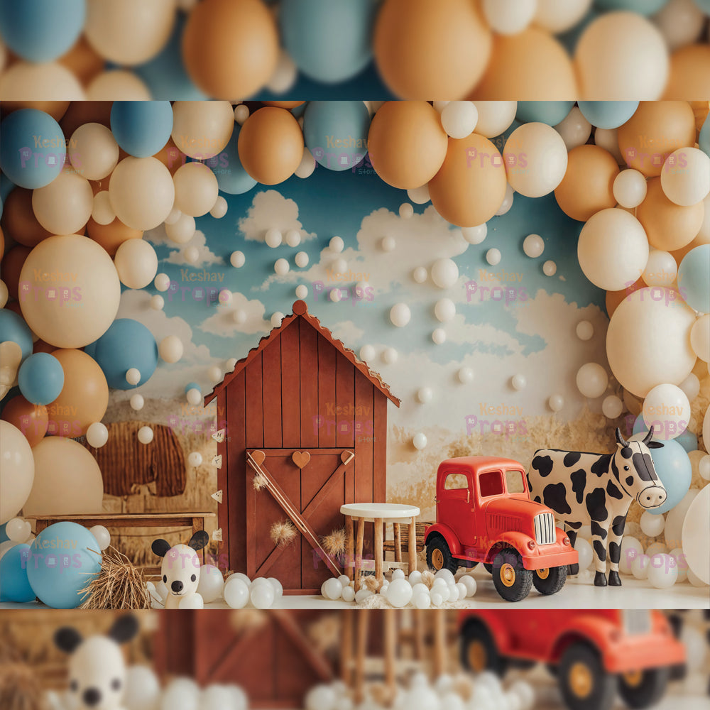 Balloon Theme Backdrop (4350)