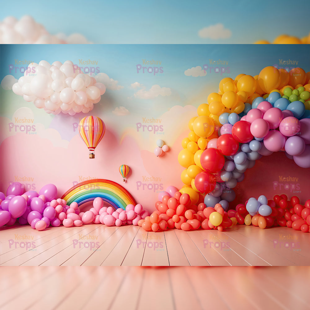 Balloon Theme Backdrop (4353)