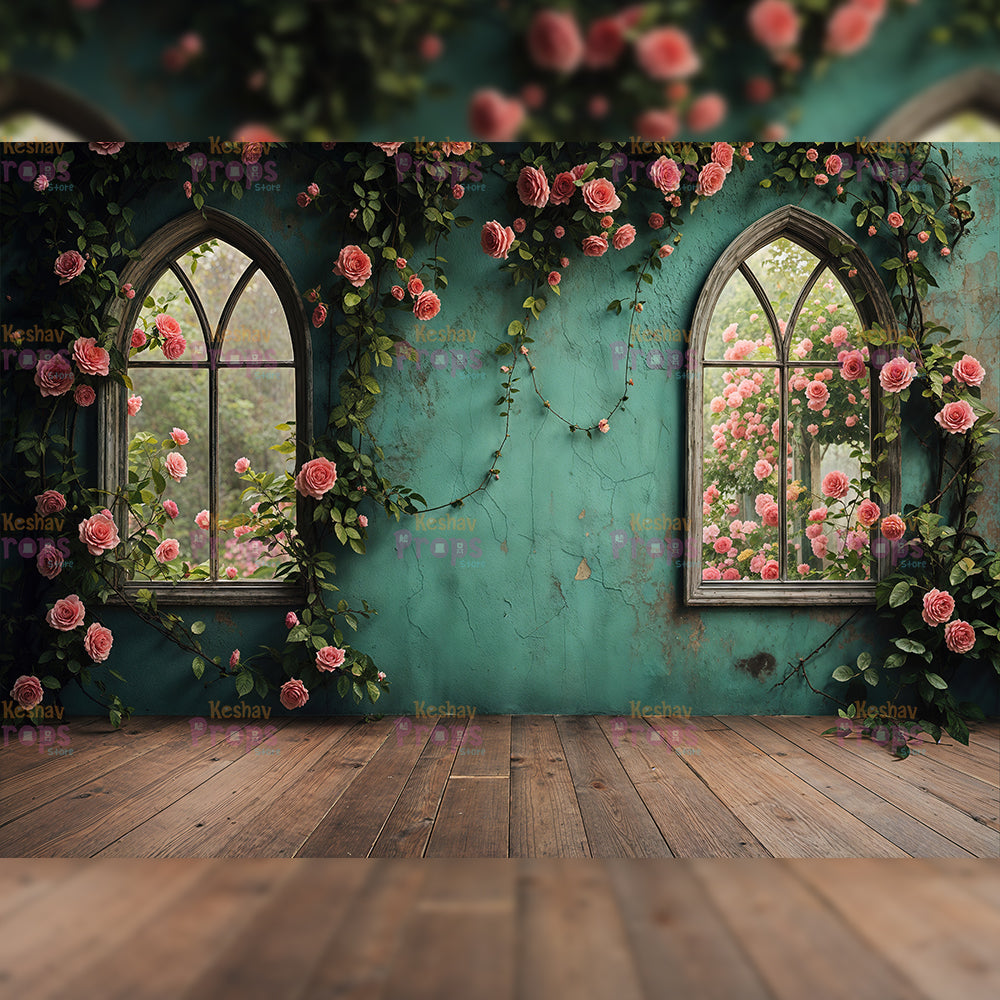 Flower Theme Backdrop (4385)