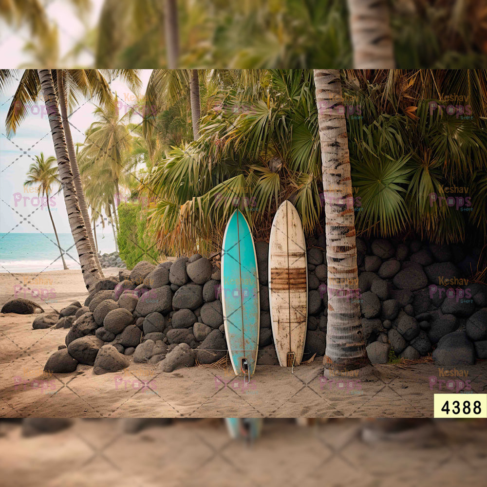 Beach Theme Backdrop (4388)