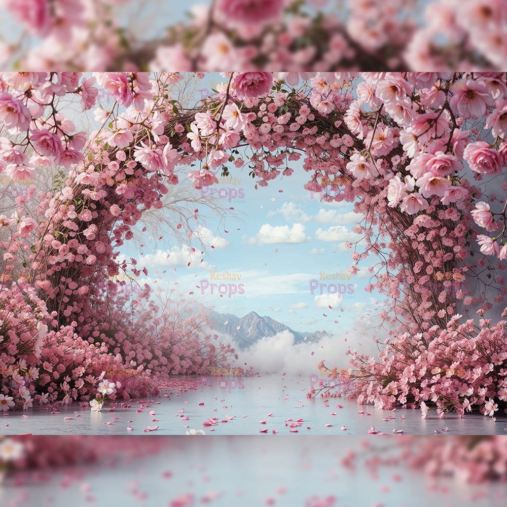 Flower Theme Backdrop (4437)