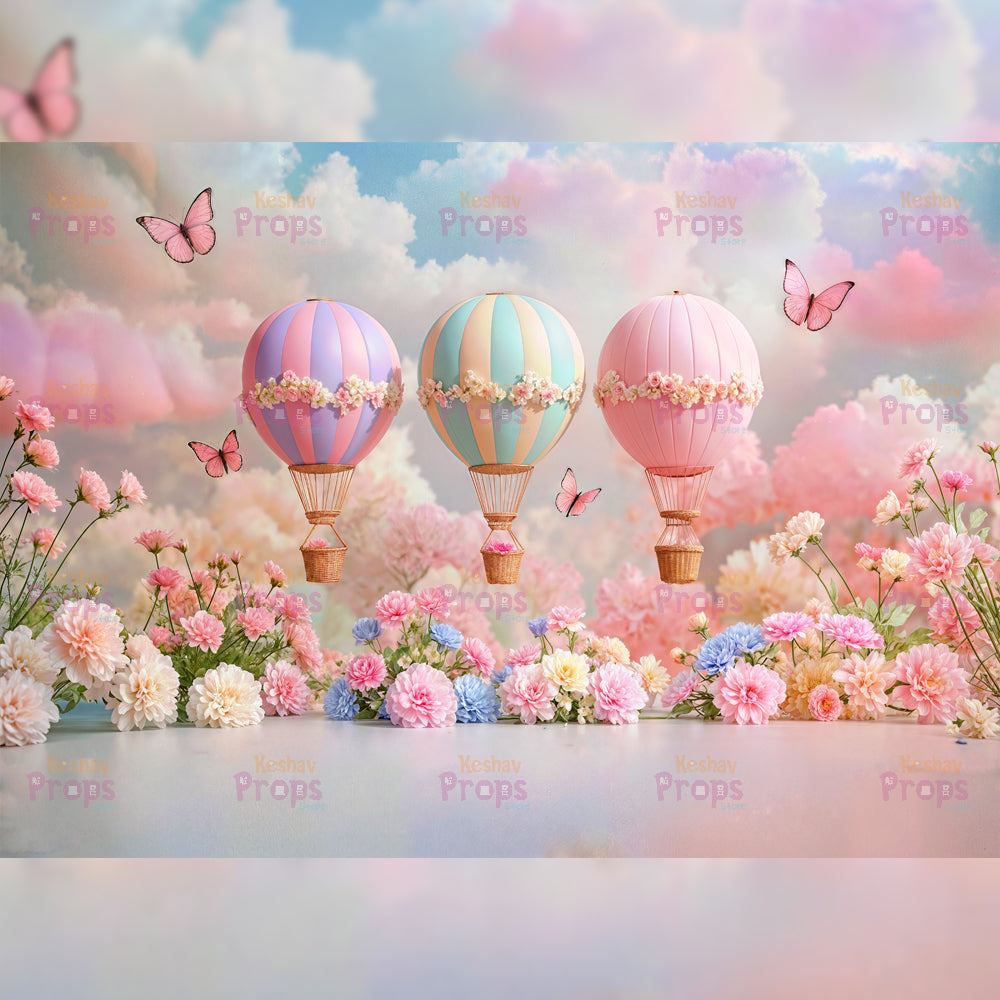 Parachute Theme Backdrop (4442)