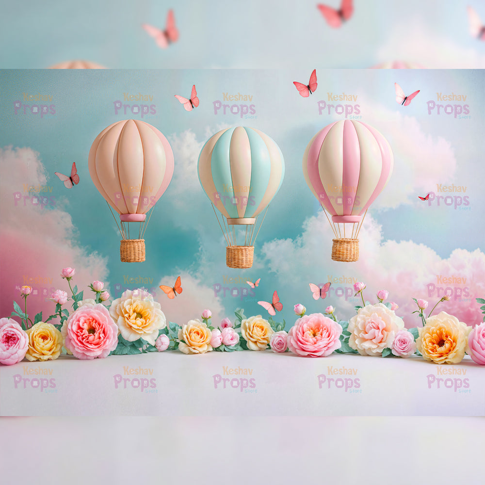 Parachute Theme Backdrop (4452)