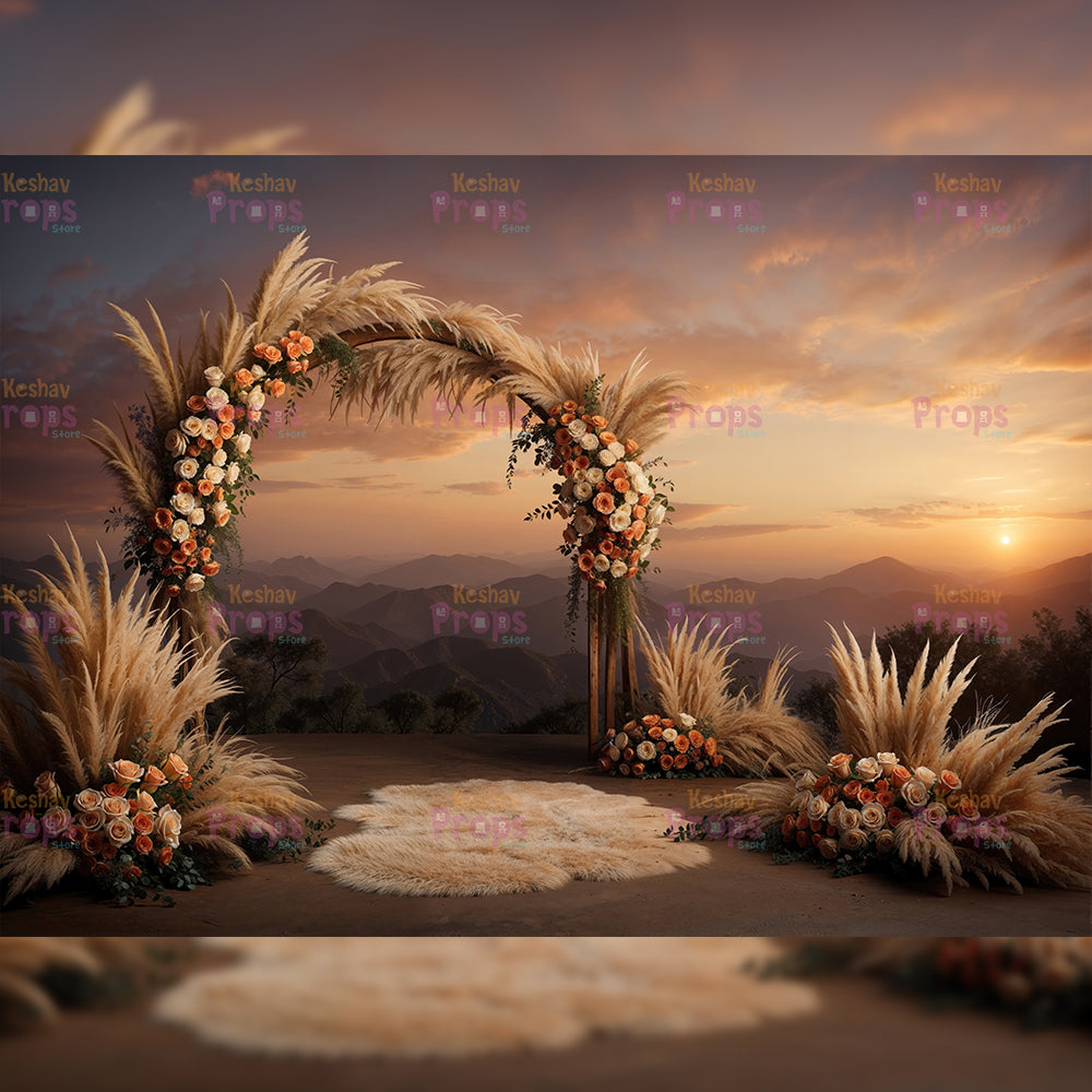 Flower Theme Backdrop (4454)