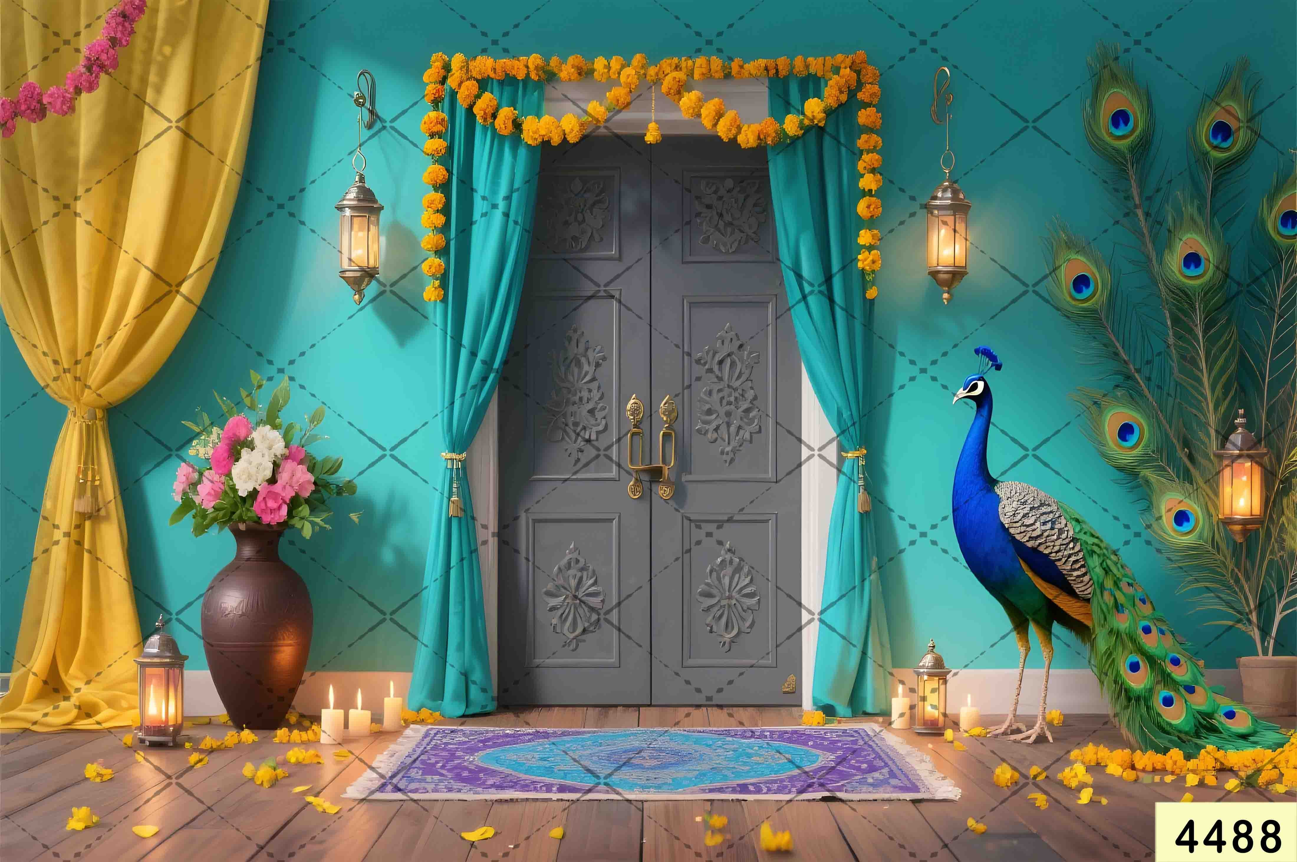 Janmashtami Backdrops | 5*7 Feet (4488)